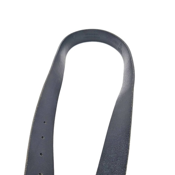 Guess Belt Womens Large Black Leather Silver Buckle Solid Vintage Y2K - Picture 8 of 10